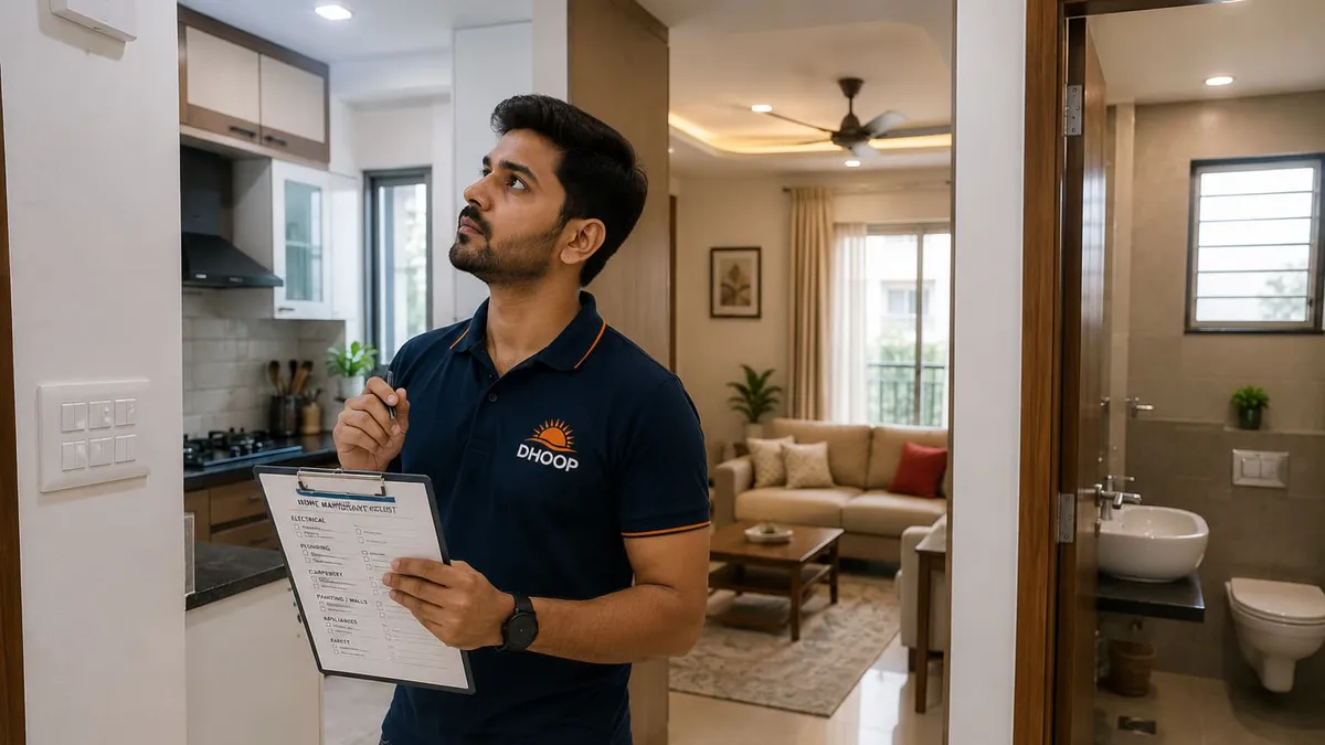 Homeowner planning a preventive home maintenance schedule